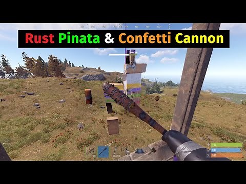 Rust Pinata & Confetti Cannon