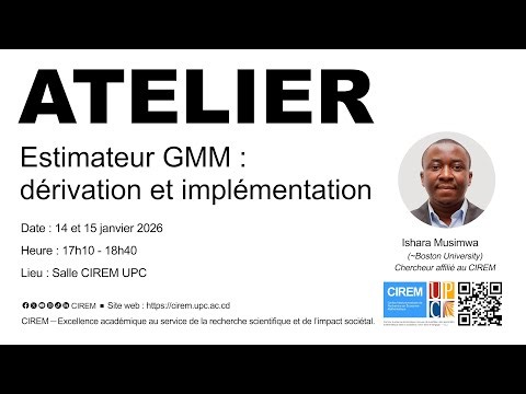 Atelier en direct – Estimation GMM : dérivation et implémentation