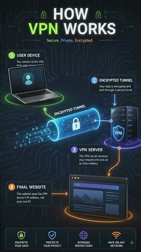 🔐 How VPN Works | Secure Network Connection Explained