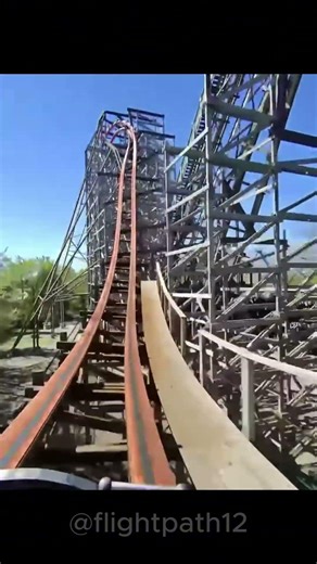 Wooden Coaster Going CRAZY on Day One 😲 #AmusementPark #POV