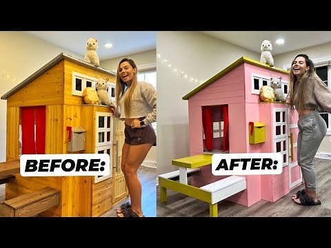 BUILDING MY LLAMAS A MANSION PART 2 !! | PAINTING THE ENTIRE HOUSE !!