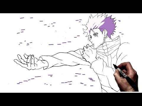 How To Draw Gojo (Hollow Purple) | Step By Step | Jujutsu Kaisen
