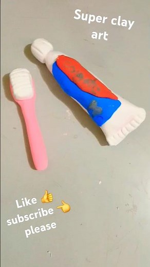 Tooth Paste DIY❤️#shorts #youtubeshorts #viralvideo #toothpaste#clay#craft#trending #@multicreating