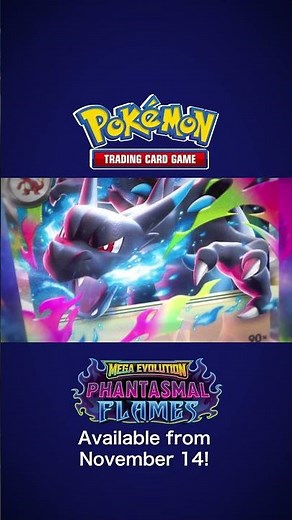 Mega Charizard X ex explodes onto the scene! Pokémon TCG: Mega Evolution–Phantasmal Flames