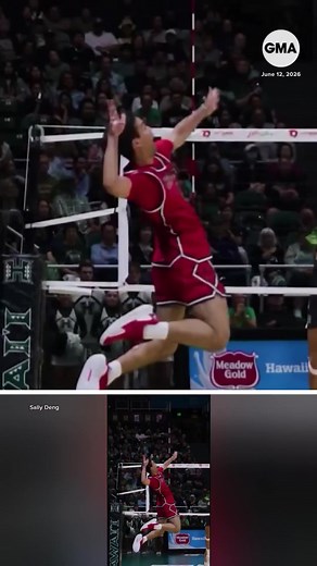 ABC News’ Will Ganss speaks with Jordan Lucas, a college volleyball star whose game-day celebrations are going viral. #volleyball #collegesports #lgbtq