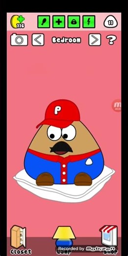 making pou a super Mario outfit! like the video