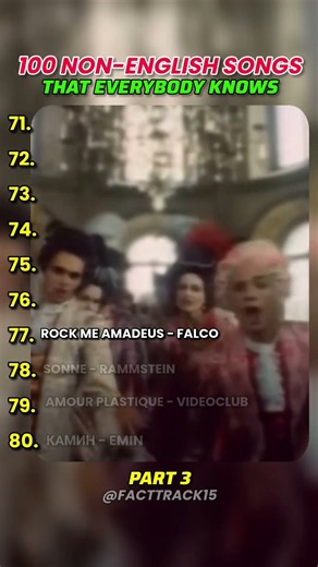 Part 3🎤 100 Non-English Songs That Everybody knows #music