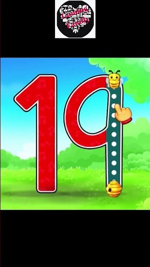 Trace Number 19 | Learn Numbers for Kids #shorts #youtubeshorts #videosforkids #educationalvideos