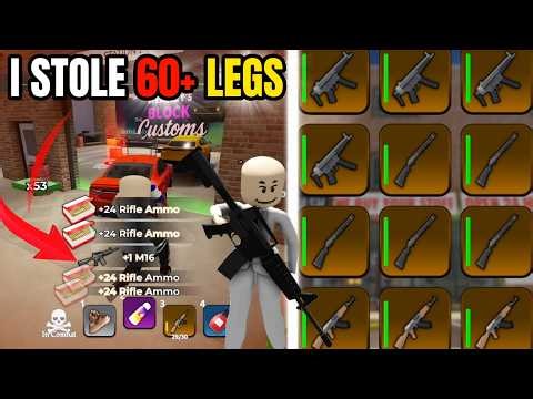Stealing 60+ Legendary Guns in Blockspin Roblox