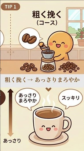 コーヒーは「挽き方」で味が全然変わる！細挽き・粗挽きの違いを解説☕ #コーヒー #自家焙煎#shorts #short