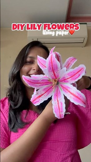 Paper lily making😱||#paperlily #lily #flowermaking #paperflower #flowers #lillies #viralvideo #diy