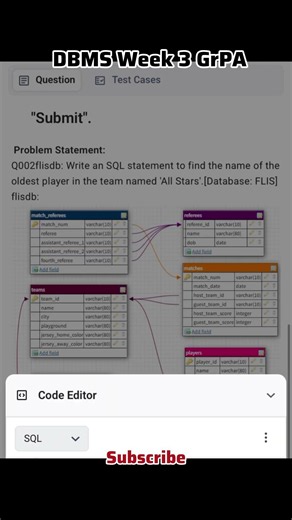 DBMS Week 3 | Graded Programming Assignment………..#dbms #grpa #iitmbs #week3 #aigurl