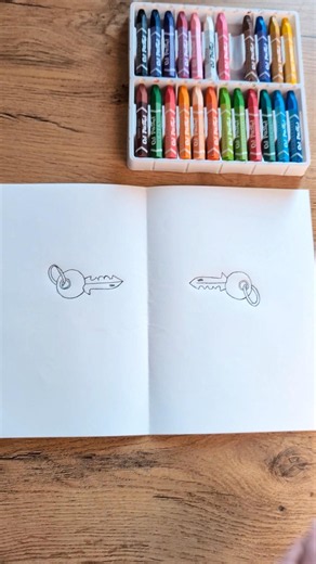 Drawing Key 🗝️ with Thread 🧵