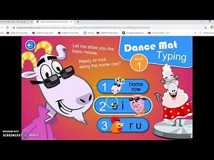 Intro to Dance Mat Typing First Grade
