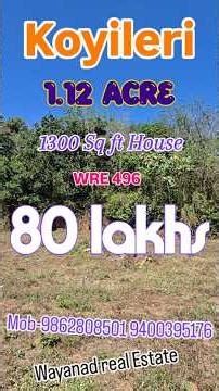 WRE 496 🌅 Scenic Hilltop Retreat in Koyileri! 🌅#wayanadrealestate #keralarealestate #houseplots