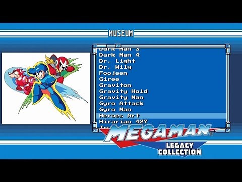 Mega Man Legacy Collection - All Museum Artwork! (MM1 - MM6)