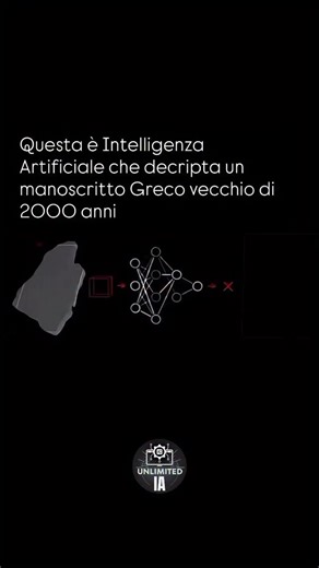 AI & Automazione Unlimited on Instagram: "La storia è appena stata decodificata Per secoli questo manoscritto greco era illeggibile, danneggiato dal tempo e dalla mancanza di contesto. I moderni modelli di intelligenza artificiale possono ora ricostruire i caratteri, prevedere le parole mancanti e tradurre il significato imparando modelli attraverso migliaia di testi antichi. Questo è importante perché l’IA non sta più solo generando contenuti. Sta recuperando la conoscenza perduta, accelerando