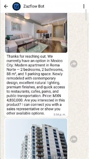 Automate real estate leads on WhatsApp | Zazflow demo