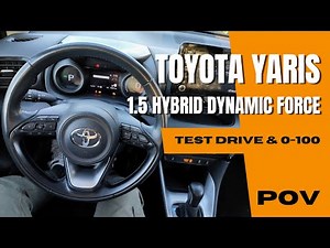 Toyota Yaris 2023 (1.5 Hybrid Dynamic Drive 116HP) | 4K POV Test Drive | 0-100 | Cold Start