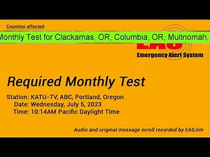 EAS #838: EAS Required Monthly Test- July 5, 2023- 10:14AM PDT