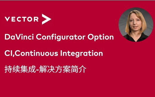 【官方中字】DaVinci Configurator Option CI（Continuous Integration，持续集成）解决方案简介