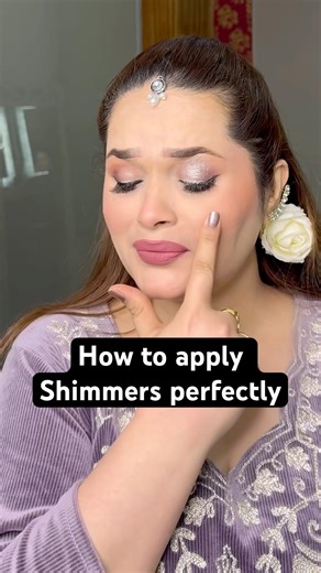How to apply shimmers perfectly #eyemakeup #shimmer #tutorial
