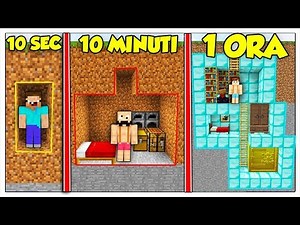 QUANTO CI METTI A COSTRUIRE UNA BASE SEGRETA? - Minecraft ITA