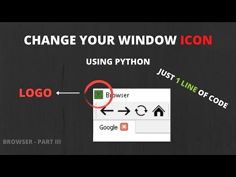 Change your window icon or logo || PyQT5 || pyqt5 tutorial || python projects