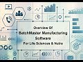Nutraceutical Manufacturing ERP Software | BatchMaster Software