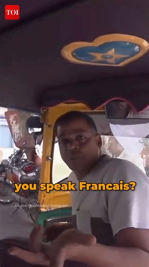WATCH | US vlogger floored as Indian auto driver suddenly speaks fluent French | The Times of India