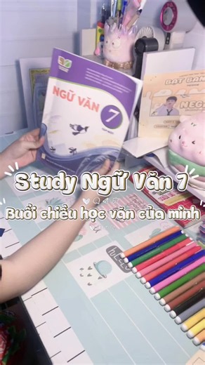 Bài đăng 2| study vlog soạn văn 7##vlogstudywithme #xhhh