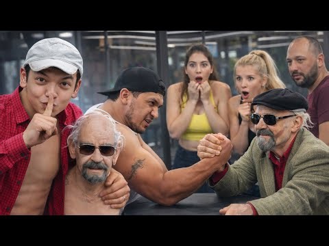 ALISHER STYLE | THE OLD MAN SHOCKED EVERYONE ARM WRESTLING PRANK