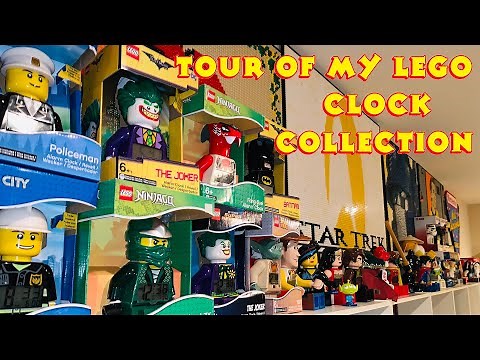 Tour of My Lego Clock Collection - MiniFigs!