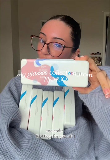& I’ve just ordered moreeee including sunnies !!🧚🏼🌸⭐️ use code - EDUE50 for 50% off !👓 @Firmoo_UK #firmoo #glasses #prescriptionglasses #fyp