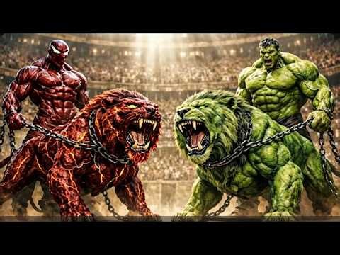 ⚔️ LEGENDARY Venom Lion 🆚 Savage Hulk Wolf | Ultimate Arena Battle That Shocked Everyone 😱🔥