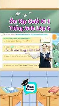 Ôn tập cuối học kì tiếng anh lớp 6 #hoctienganh #tienganhlop6 #ontapcuoihk1 #sachgiaokhoalop6 #lop6