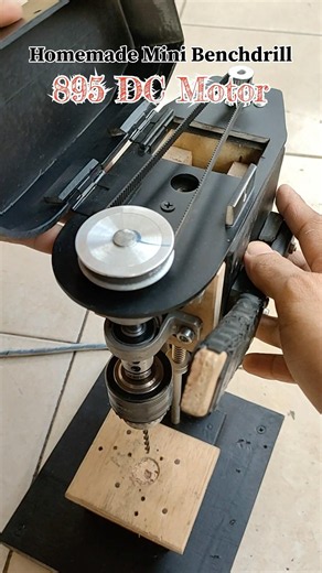 DIY Project ‼️ Homemade Mini Benchdrill dari Motor DC 895 #diy #creative