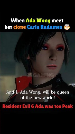 Ada Wong meet her clone Carla Radames in Resident Evil 6🤯 #residentevil #shorts