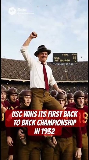 Usc wins its first back to back championship in 1932