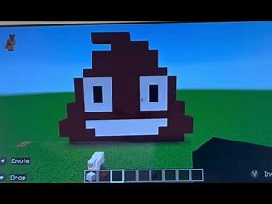 How to build a poop emoji ￼in Minecraft￼