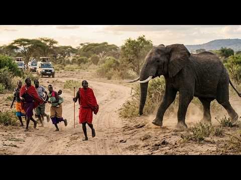 Elephant VS people #elephant #wildlife #nature #natural #lion #tiger #birds #snake #pets