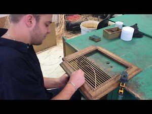 cannage d'un fond à l'ETA La Lumière