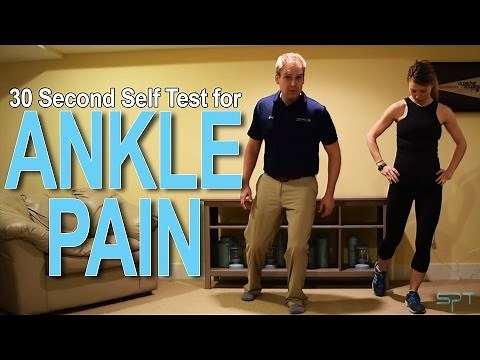 How to test for an ankle sprain
