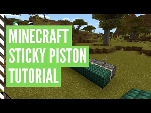 How To Make STICKY PISTONS In Minecraft