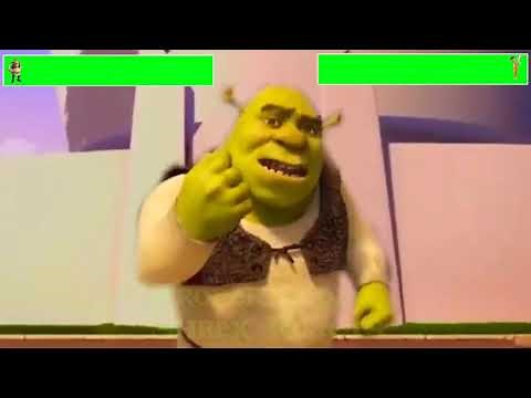 Shrek vs. Vector with healthbars