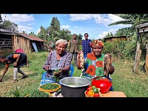 Big Family Dinner 🍲🔥 | Harvesting & Cooking a Delicious African Village Meal