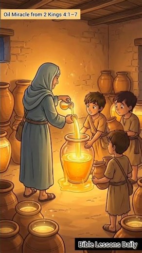A Tiny Jar of Oil Turned Into a Miracle! 😲 | Elisha Bible Story
