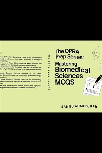 The OPRA exam prep series I Biomedical sciences I Available on amazon I Get theory copy as gift