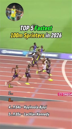 Top 5 Fastest 100m Sprinters Times in 2026!