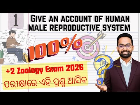 Male Reproductive System | 100% Sure ? for Odisha Board Exam 2026 #boardexam2026 #biologyclass12